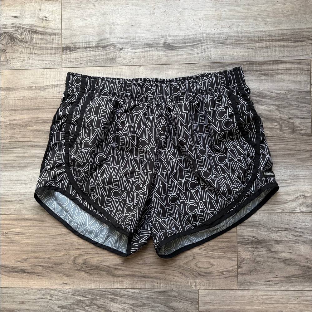 Calvin Klein Monogram Black Athletic Shorts